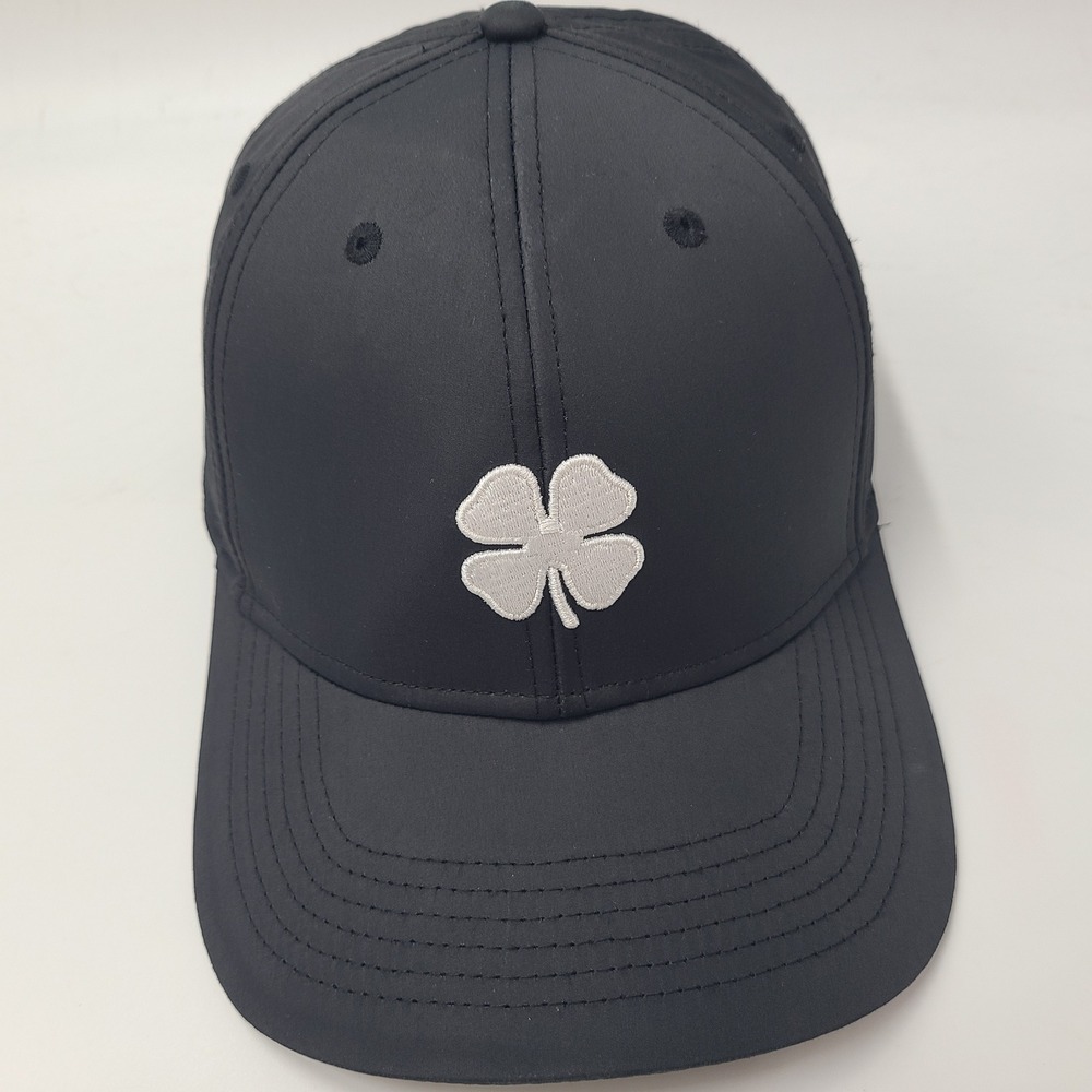 Black Clover Hat Snapback Black White Live Lucky Logo Golf Tennis Pickleball Men